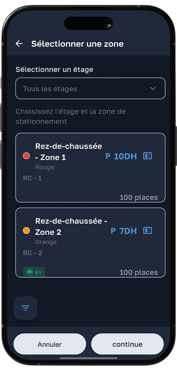 Parkings disponibles eBlasa Maroc